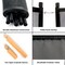 Black 12ft Pool Safety Fence with Aluminum Frame and Material